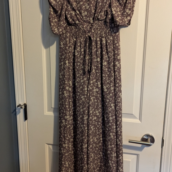 GRL Lavender Floral Dress Size Large - Picture 3 of 8